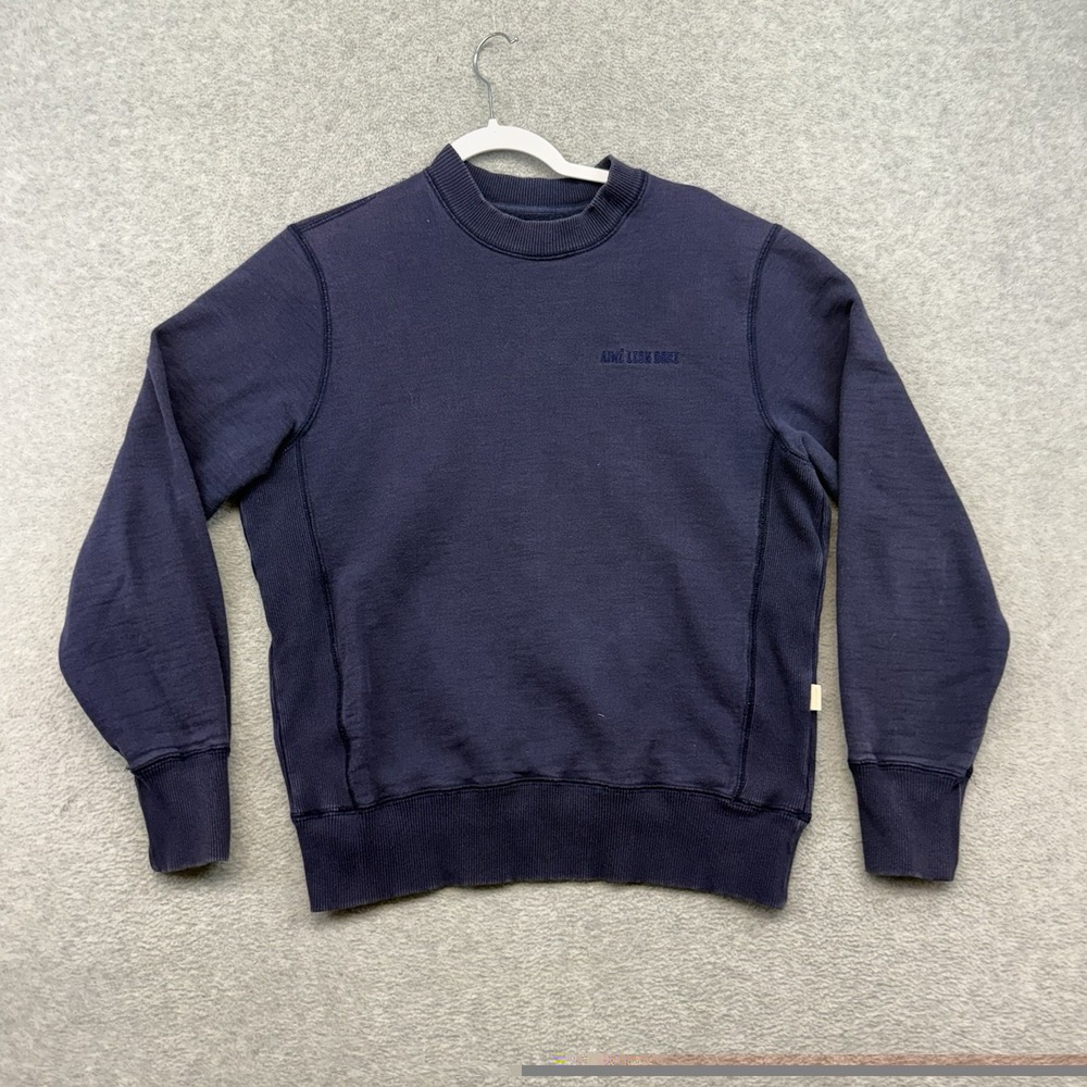 Aime Leon Dore Reverse Weave Ribbed heavy Crewneck Sweatshirt Men's Small EUC